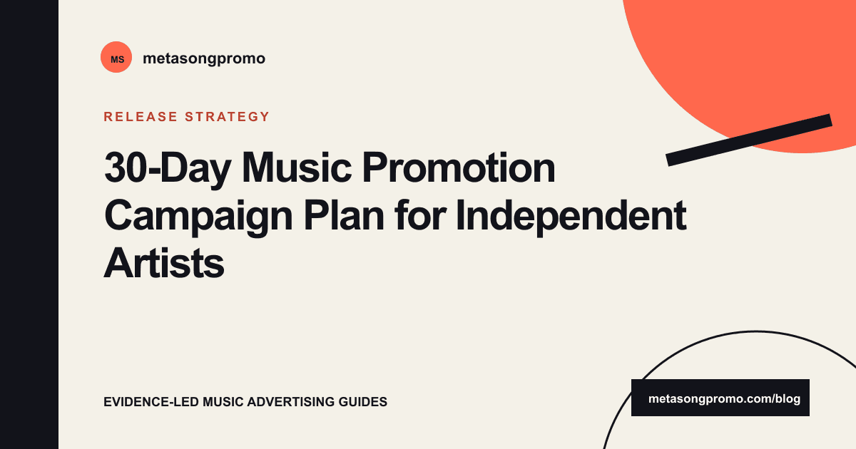 Guide cover for 30-Day Music Promotion Plan