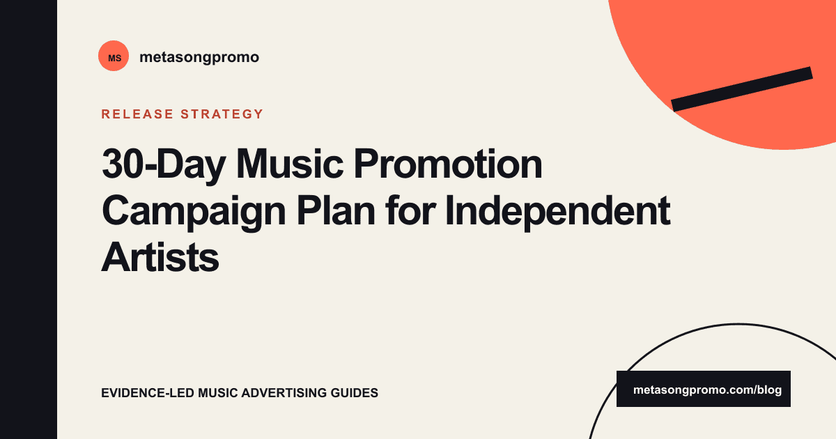 Guide cover for 30-Day Music Promotion Plan