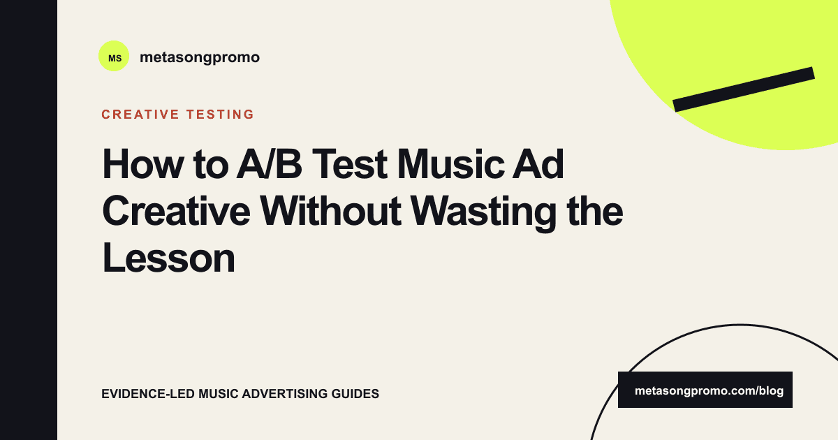 Guide cover for A/B Test Music Ad Creative