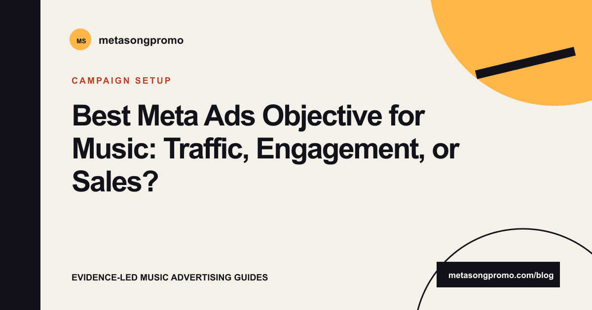 Guide cover for Best Meta Ads Objective for Music