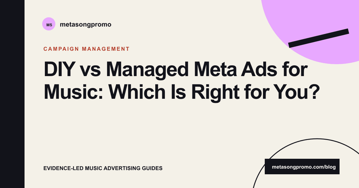 Guide cover for DIY vs Managed Music Ads