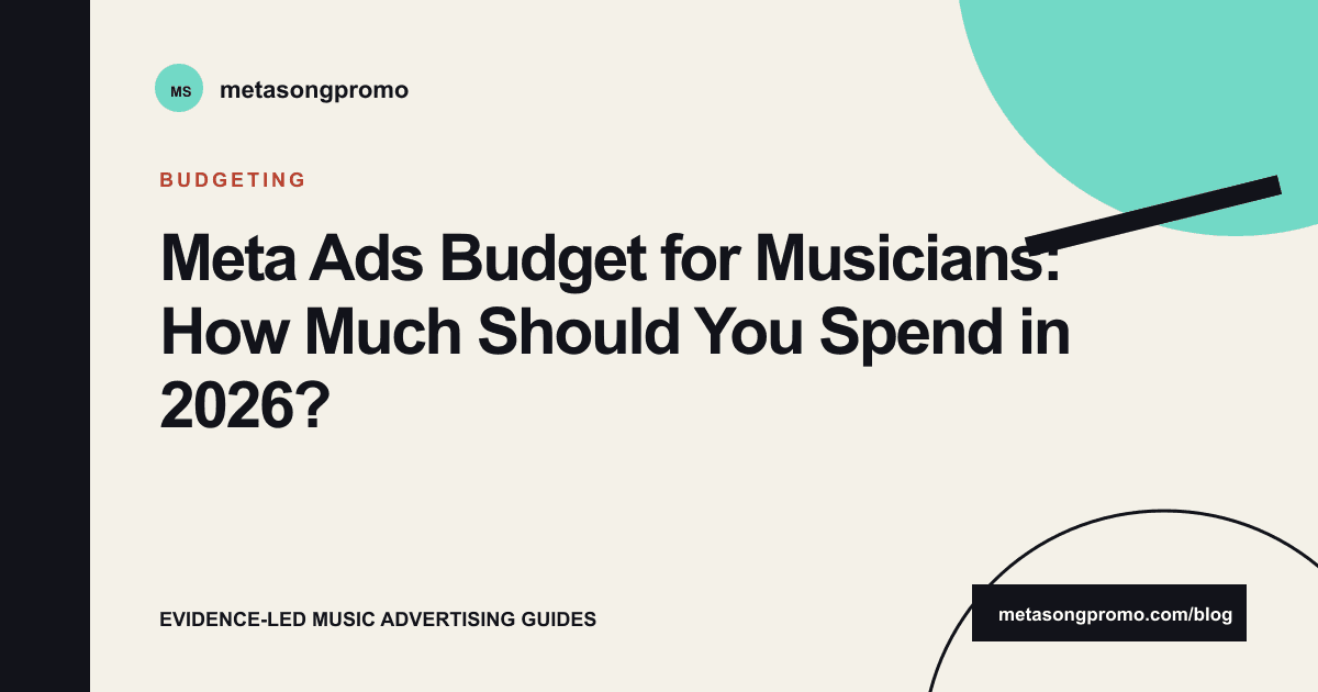 Guide cover for Meta Ads Budget for Musicians