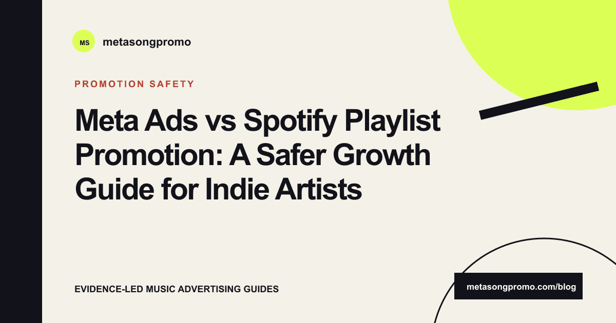 Guide cover for Meta Ads vs Playlist Promotion