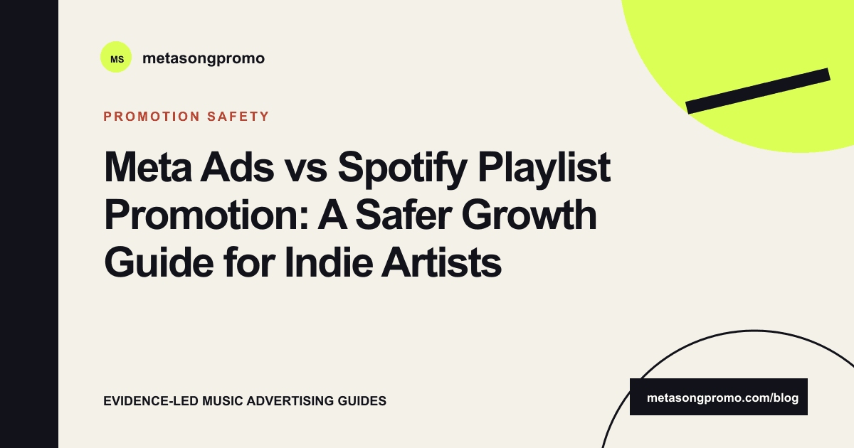 Guide cover for Meta Ads vs Playlist Promotion