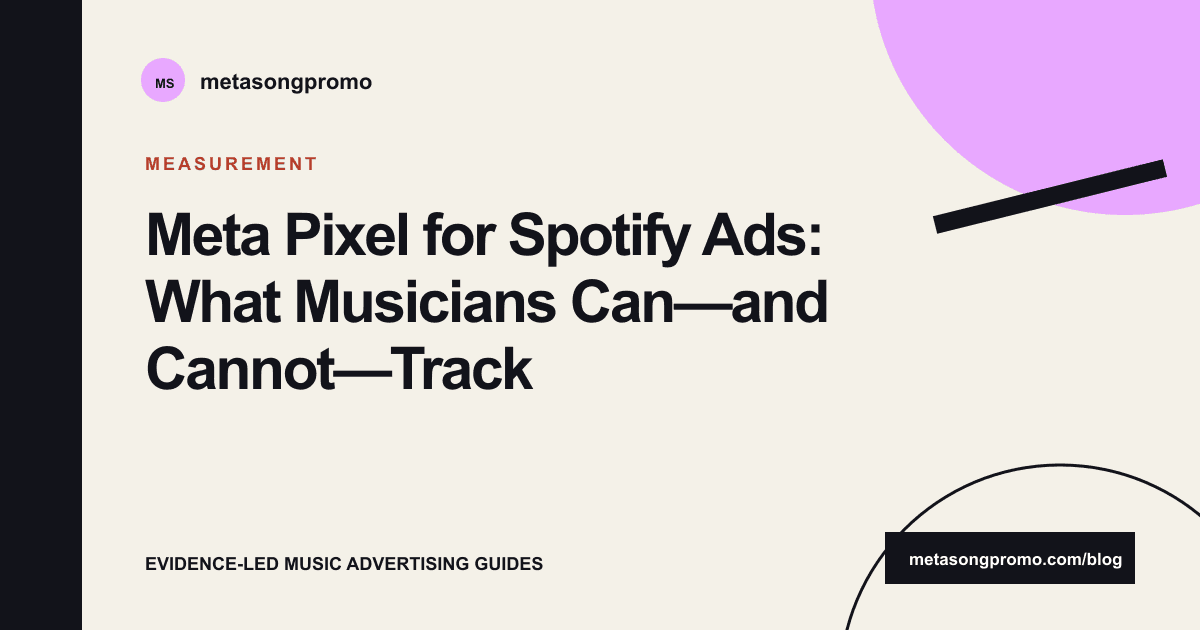 Guide cover for Meta Pixel for Spotify Ads
