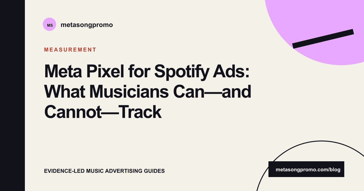 Guide cover for Meta Pixel for Spotify Ads