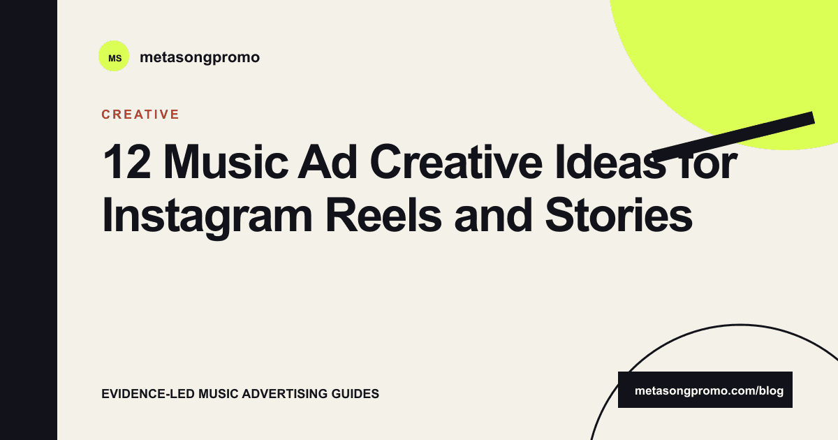 Guide cover for 12 Music Ad Creative Ideas
