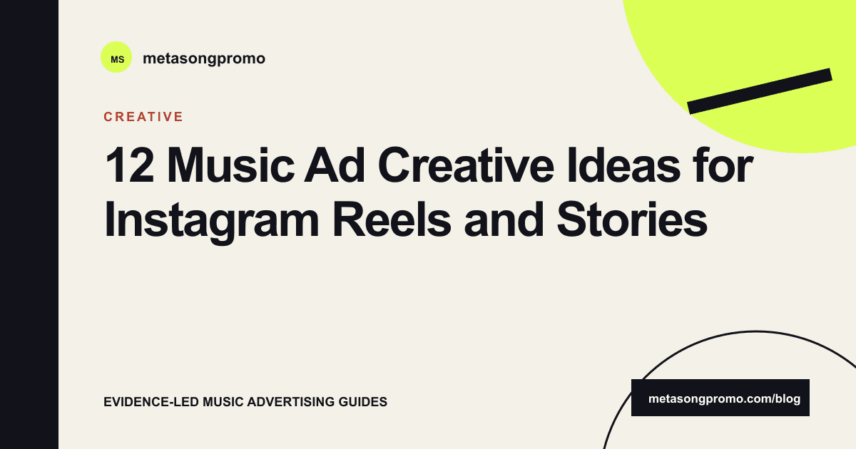 Guide cover for 12 Music Ad Creative Ideas