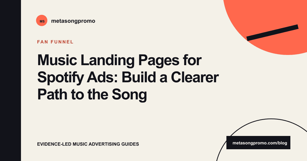 Guide cover for Music Landing Pages for Spotify Ads