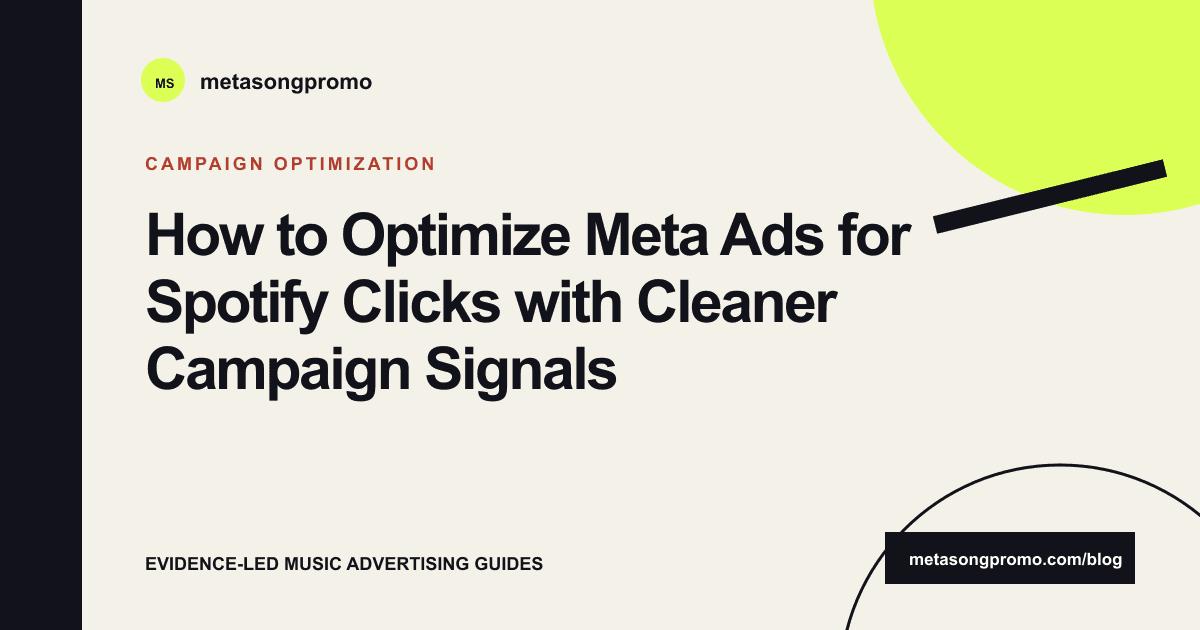 Guide cover for Optimize Meta Ads for Spotify Clicks