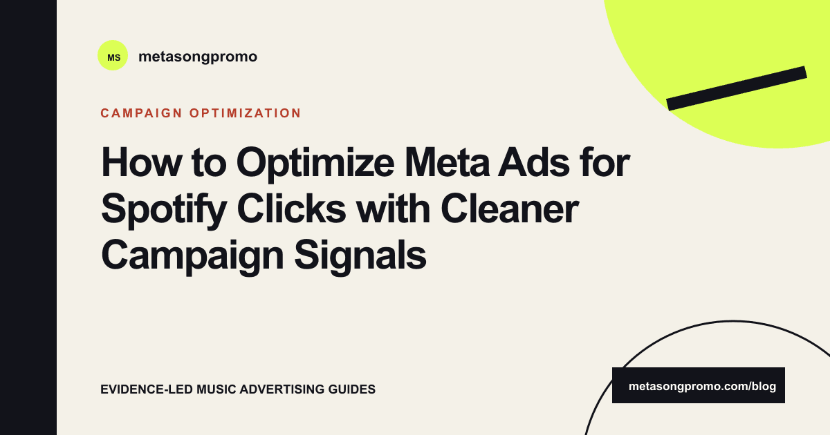 Guide cover for Optimize Meta Ads for Spotify Clicks